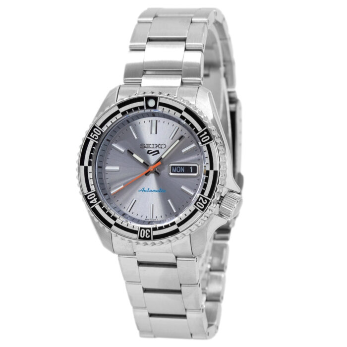 Seiko 5 Sports Special Edition Silver Dial Silver Steel Strap Watch For Men - SRPK09K1 - Image 11